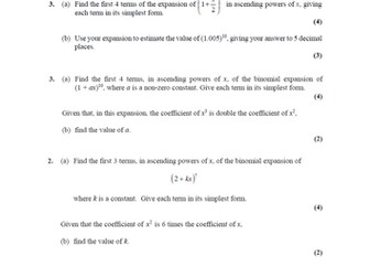 C2 Edexcel Exam Questions, + Maths application