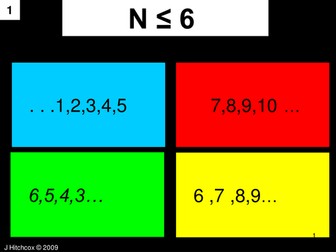 Inequalities powerpoint game