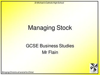Managing stock