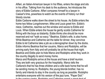 A view from the Bridge - Arthur Miller web CE