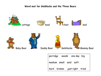 Goldilocks and the Three Bears Teaching Resources
