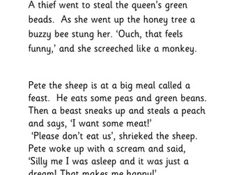 Phoneme spotter ee sound