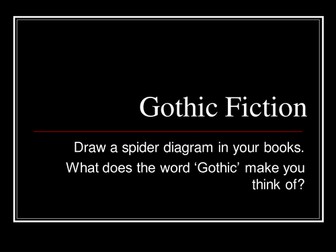 Gothic Fiction features