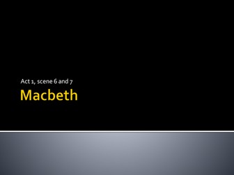 Shakespeare's Macbeth Coursework SoW Powerpoints