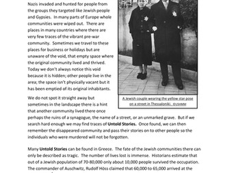 Case Study:  The Untold Story of Lost Communities