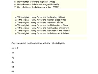 Harry Potter French Names