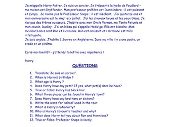 Harry Potter Reading S1/2