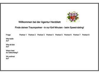 Speed Dating Activity