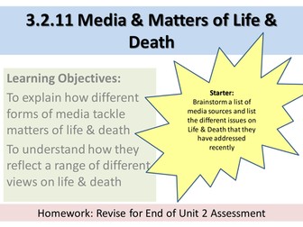 Media & Matters of Life & Death