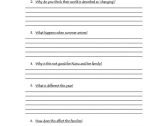 Arctic Tale Movie Focus Question Booklet