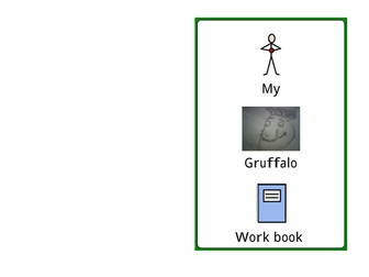 The Gruffalo workbook- Widgit