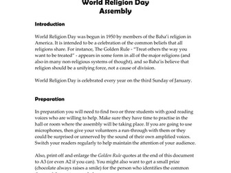 World Religion Day Assembly