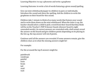 Phonics Family Fortunes with commentary