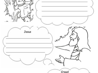 Jesus and Zacchaeus worksheet