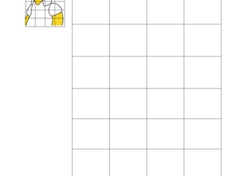 Enlarge Homer Simpson - Worksheet- KS3/KS4