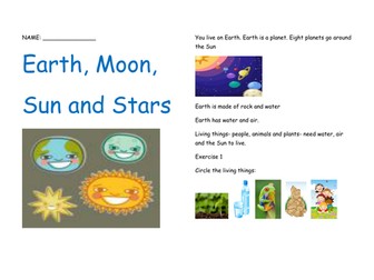 Earth, Moon, Sun and Stars