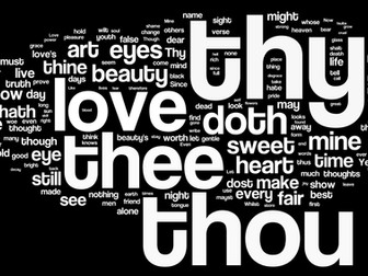 Shakespeare's Sonnets - Wordle