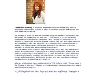 Sue Phillips and the Theatre of Learning