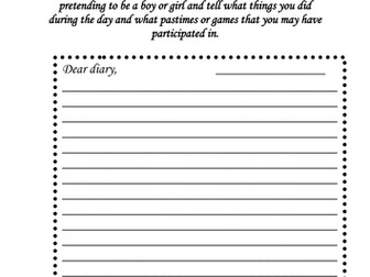 Diary Entry from the Past- Young and Old