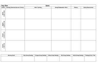 Day Plan Templates