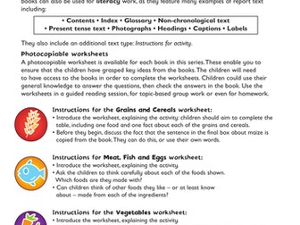 Food and healthy eating