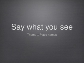 Picture Starter - Say What you see