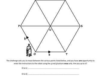 Robot Wars Challenge - Vectors Worksheets -GCSE