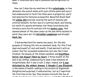 Frankenstein Prep - Very low ability