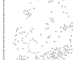 Dot-to-dot puzzle up to 300 dots