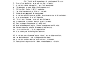 Practising si +pluperfect with conditional perfect
