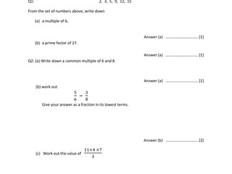 mensuration, numbers and trigonometry