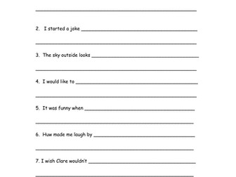 Sentence Starts and Scrambles