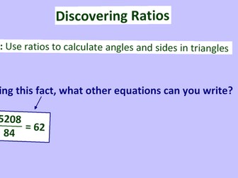 Discovering Trigonometric Ratios - GCSE