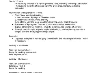 Pythagoras Theorem Worksheet - KS3/GCSE