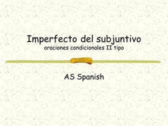 El imperfecto de subjuntivo