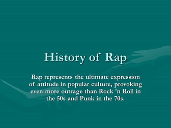 development of musical genres-Rap