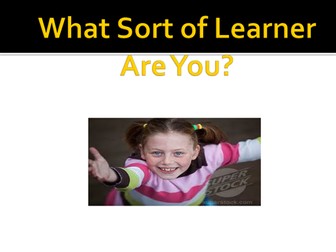 Are you a Visual, Auditory or Kinesthetic Learner?