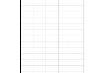 Blank bar/line graph for children