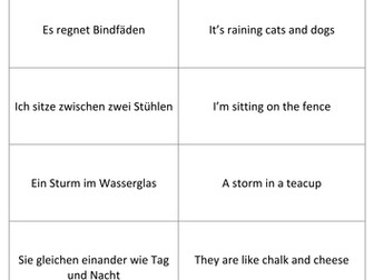 German idioms