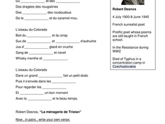 Food through French Poetry