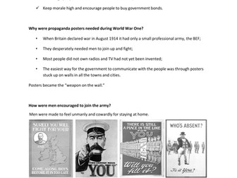 Propaganda Posters World War One