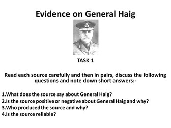 Evidence on Haig