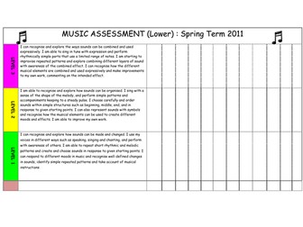 Music Assessment Grid