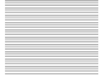 Lined Paper for Handwriting