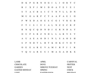 Italian Easter wordsearch