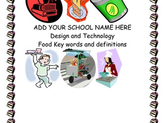 Food Key words and definitions