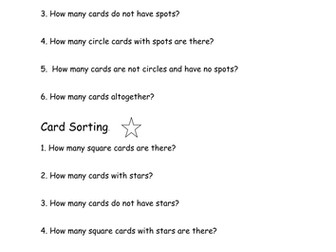 carroll diagram sorting spots/stripes on 2D shapes