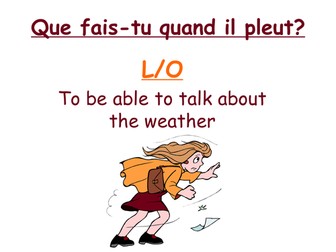 Que fais-tu quand il pleut?