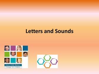Phonics Letters and Sounds parent workshop
