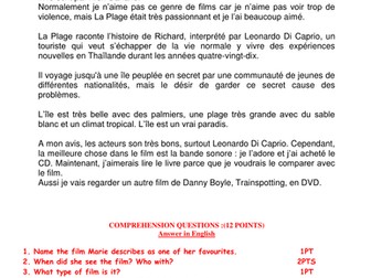 GCSE READING - A FILM REVIEW